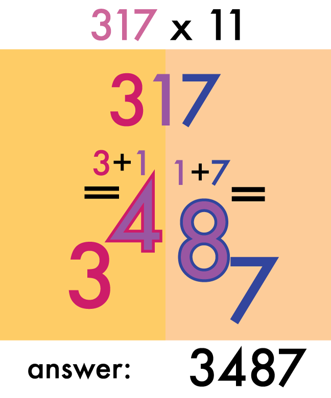 multiply three digits mental math