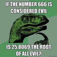 root of all evil math joke