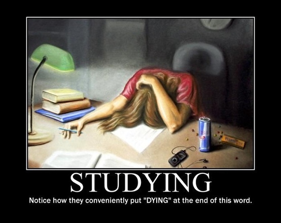 studying = dying