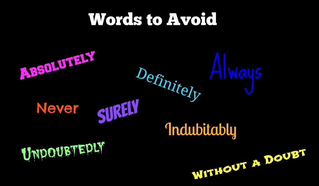 SAT Critical Reading Strategies Words to Avoid