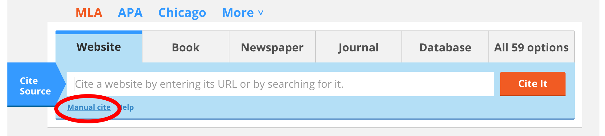 manual cite