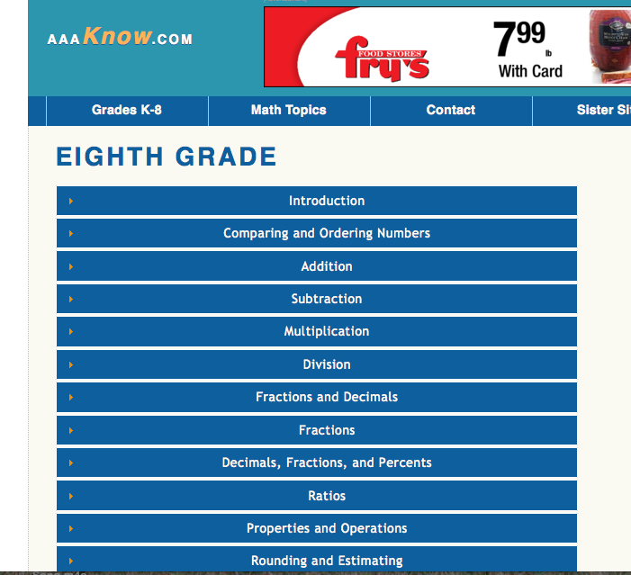 8th grade math worksheets problems games and tests