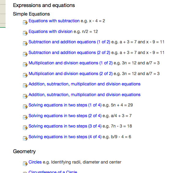 7th grade math printable worksheets from Helping With Math