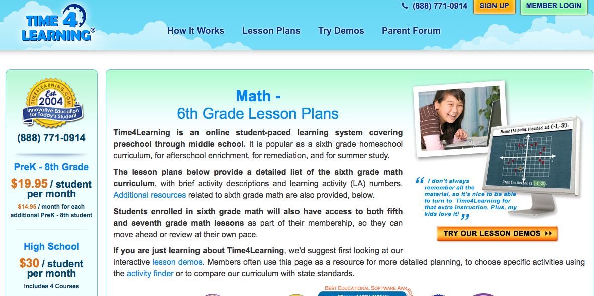 6th grade math lesson plan