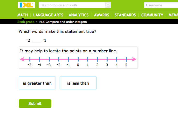 6th grade example problems