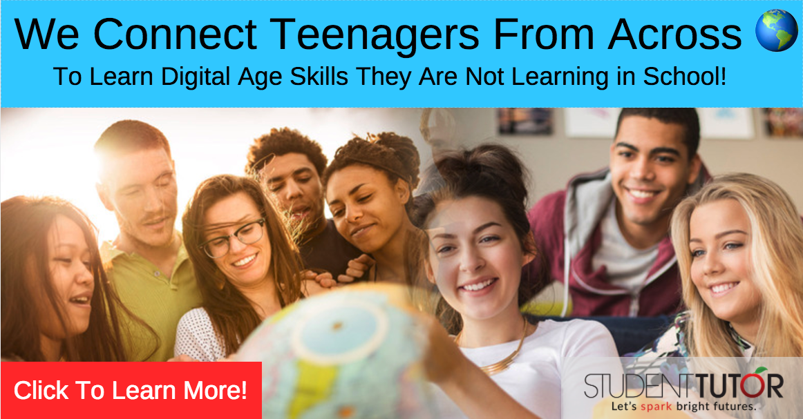 StudentTutor Teenager Mastermind To Learn Digital Age Skills