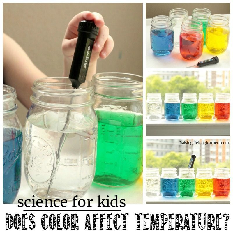 light color heat science experiment via: Raising Life Long Learners