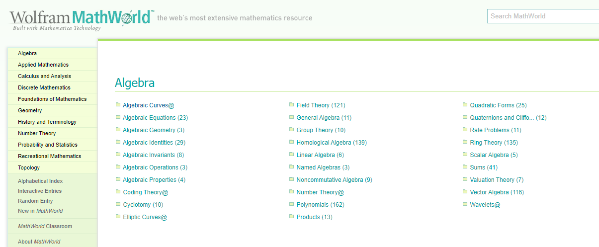 Web World Math Top 21 Math Websites for High Schoolers and Kids!