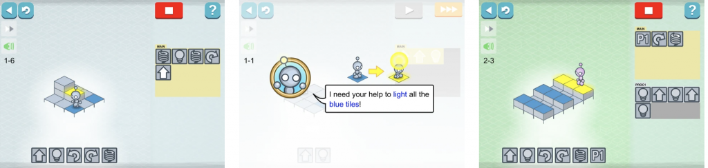 Coding apps for kids Lightbot