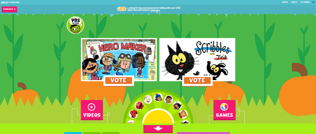 Learning Websites for Kids PBS Kids