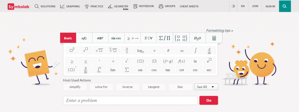 Math Help Websites Symbolab