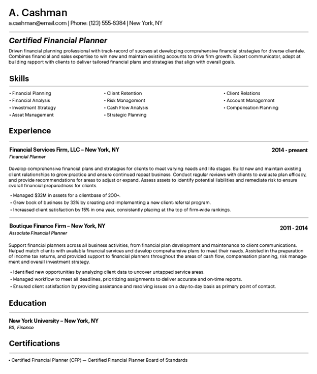 resume examples